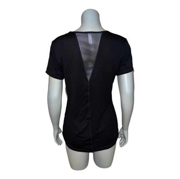 ID Ideology Black Active Mesh Back T-Shirt Women's Small NWT - Picture 4 of 11